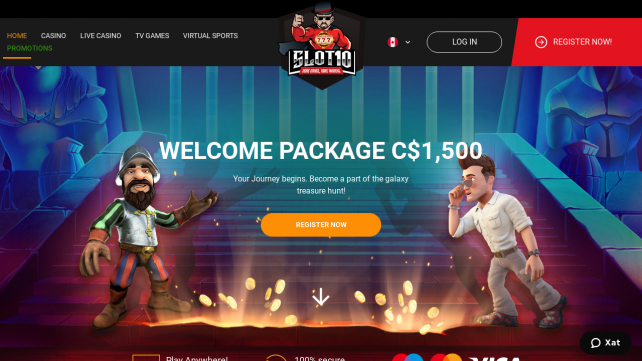Slot10 Casino Homepage Desktop
