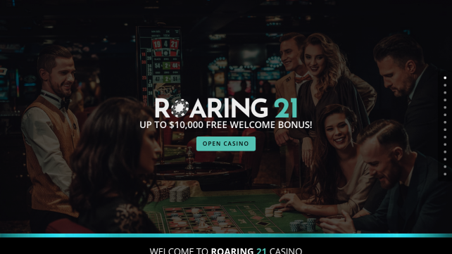 Roaring21 Homepage Desktop