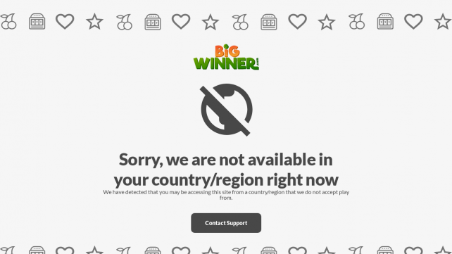 Bigwinner Homepage Desktop