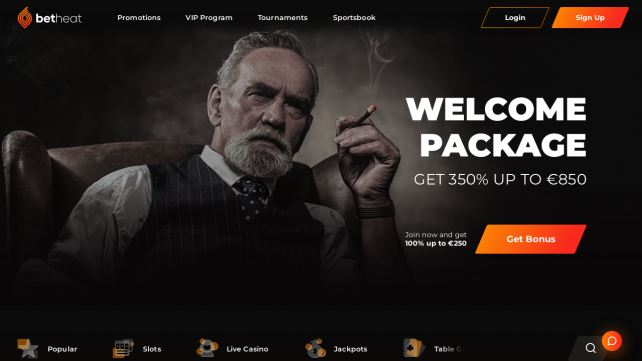 Betheat Homepage Desktop