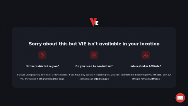 Vie Homepage Desktop