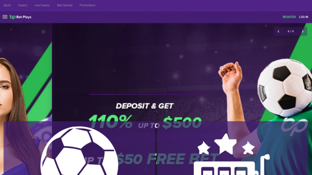 BetPlays Homepage Desktop