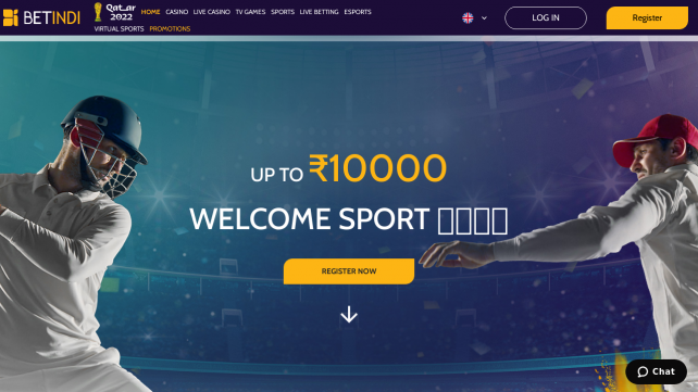 BetIndi Homepage Desktop