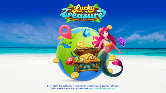 LuckyTreasure Homepage Desktop