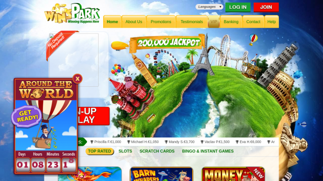 Winspark Homepage Desktop