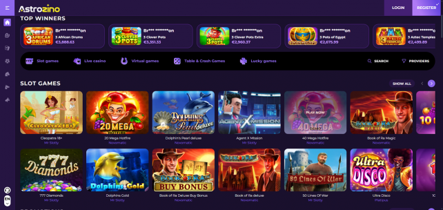 Astrozino Homepage Desktop