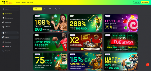 BetPrimeiro Homepage Desktop