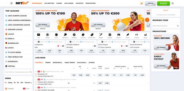 BetRiot Casino Homepage Desktop