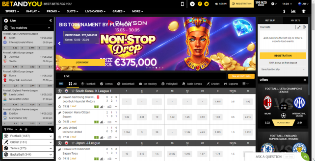 BetandYou Homepage Desktop