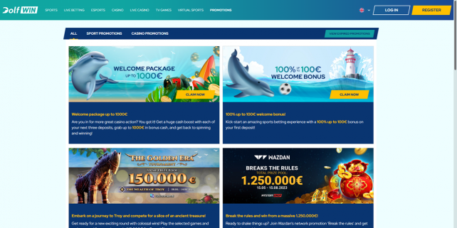 Dolfwin Homepage Desktop