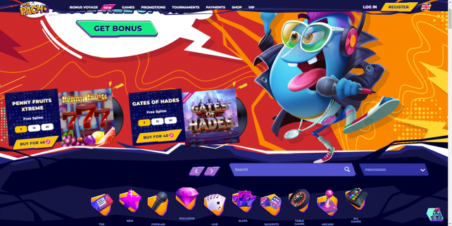 MrPacho Casino Homepage Desktop