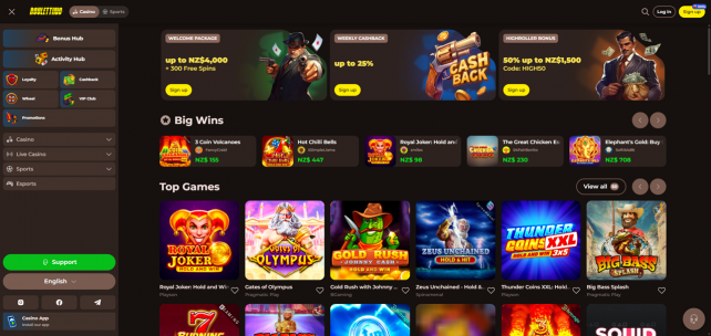 Roulettino Homepage Desktop