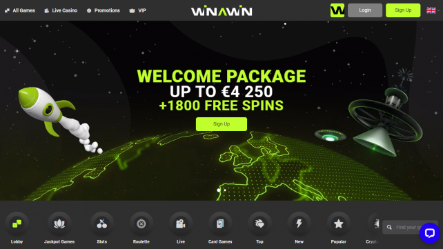 Winawin Homepage Desktop